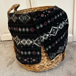 Acorn Black and White Patterned Scarf